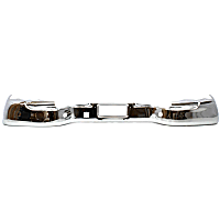 Chrome Step Bumper, Face Bar Only, With pad provision, Without Impact Strip Holes