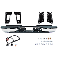 Chrome Step Bumper, Face Bar and Pads, 5000 Lbs. Maximum Towing Capacity