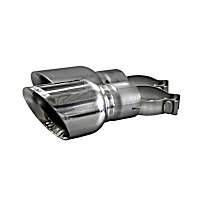 Pro Series Exhaust Tip - Polished, Stainless Steel, Direct Fit, Set of 2