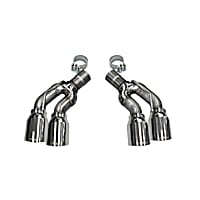 Exhaust Tip - Polished, Stainless Steel, Direct Fit, Set of 2