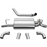 21013 2018-2021 Jeep Axle-Back Exhaust System - Made of Stainless Steel