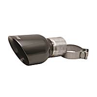 TK009BLK Pro Series Exhaust Tip - Black, Stainless Steel, Direct Fit, Sold individually