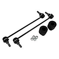 4684890K Front Sway Bar Kit, Steel and Rubber,, Black