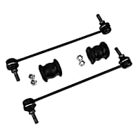 4721918K Sway Bar Kit, Steel and Rubber,, Black