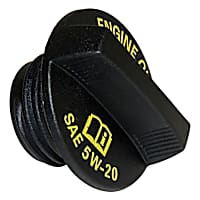 53013775AB Oil Filler Cap - Black, Plastic, Direct Fit, Sold Individually