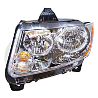 55079379AE Driver Side Headlight, With bulb(s)