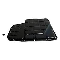 68065923AA Transmission Pan - Black, Steel, Stock Depth, Direct Fit, Sold Individually