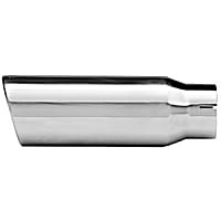 36474 Exhaust Tip - Polished, Stainless Steel, Single, Direct Fit, Sold individually
