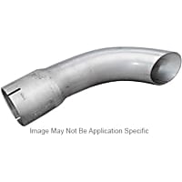 41126 Exhaust Tip - Natural, Aluminized Steel, Single, Universal, Sold individually