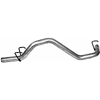54653 Tail Pipe - Natural, Stainless Steel, Direct Fit, Sold individually