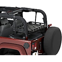 41444-01 Cargo Rack - Black, Thermoplastic, Direct Fit, Sold individually