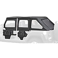 51805-35 Half Door - Black diamond, Dual-layer poly-cotton vinyl, Direct Fit, Set of 2