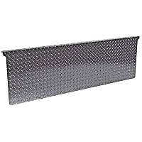 DZ4138B Tailgate Protector - Black diamond plate, Aluminum, Direct Fit, Sold individually