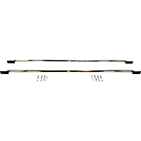 DZ99603 Bed Rails - Polished, Stainless Steel, Direct Fit, Set of 2