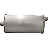 Muffler, OAL 24.5 Inches, Factory Finish, 2.5L
