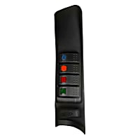 KJ71044BK Accessory Switch Panel - Textured Black, ABS Plastic, Direct Fit