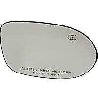 Passenger Side Mirror Glass, Heated, Without Blind Spot Feature Without Turn Signal Light