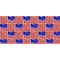 SV04 Sun Shade - Red, White And Blue, Fabric, Fits 21 in. to 27 in., Universal, Sold individually