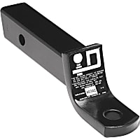 40342 Hitch Ball Mount - Powdercoated Black, Steel, Universal, Sold Individually