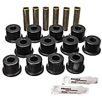 3.2128G Leaf Spring Bushing - Black, Polyurethane, Direct Fit, 2-spring-and-shackle set