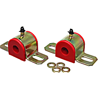 9.5161R Sway Bar Bushing - Red, Polyurethane, Universal, Set of 2, 25 mm Sway Bar Diameter