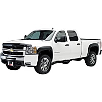751504 Front and Rear, Driver and Passenger Side Rugged Look Series Fender Flares, Lightly Textured Black