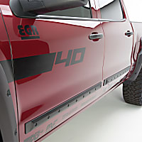 991674 Side Molding - Black, ABS Plastic, Direct Fit, Set of 4