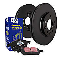 S20K2164 Front and Rear Brake Disc and Pad Kit, Plain Surface 5 Lugs Front-279.4 mm/Rear-261.62 mm Aramid Fiber S20 Ultimax2 Pad and RK Premium Rotors