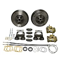 22-2905-F Rear Brake Disc and Caliper Kit, Natural, 5 Lugs