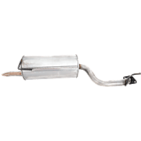 Rear Muffler, Stainless, 4 Cyl 2.5L