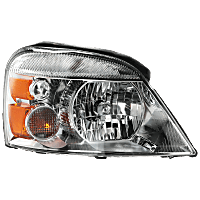 Passenger Side Headlight, with Bulb, Halogen, Clear Lens