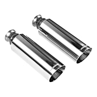 15356 Exhaust Tip - Polished, 304 Stainless Steel, Direct Fit, Set of 2