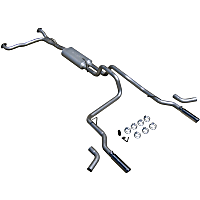 17406 Cat-Back Exhaust System, 8, 5.6, Made of Aluminized Steel, American Thunder Series