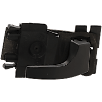 Front or Rear, Passenger Side Black Interior Door Handle, Without Door Lock Hole