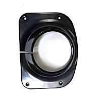D4106 Steering Column Cover - Black, Direct Fit