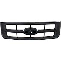 Grille Assembly, Painted Black Shell and Insert, Grille