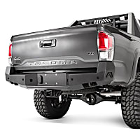 TT16-W3651-1 Rear Bumper, Black