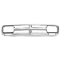 0849-041 G OE Replacement Series Grille Shell Chrome Shell with Black Insert