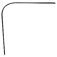 0849-158 R Drip Rail - Direct Fit
