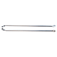0849-329 Bed Rails - Polished, Stainless Steel, Direct Fit, Set of 2