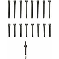 ES 72857 OE Replacement Series Cylinder Head Bolt, Set of 17