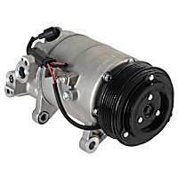 168365 A/C Compressor, With Clutch, 6-Groove Pulley