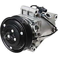58896 A/C Compressor, With Clutch, 6-Groove Pulley, 4-Seasons A/C Compressor