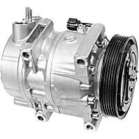 67655 A/C Compressor, With Clutch, 6-Groove Pulley, 4-Seasons OE Replacement