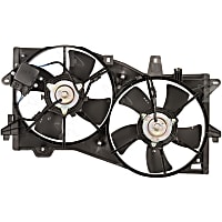 76197 4-Seasons Cooling Fan Assembly Radiator Fan 6 Cyl., 3.0L Engine Dual fan 