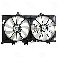Radiator Fan 4 Cyl 2.5L, Dual fan, 4-Seasons Cooling Fan Assembly