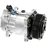 78597 A/C Compressor, With Clutch, 7-Groove Pulley, 4-Seasons OE Replacement