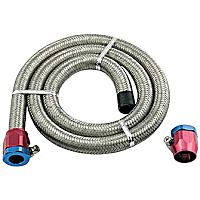 1526 Fuel Line, 0.547 in. Natural, Braided stainless steel, Braided Series