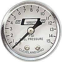 1561 Fuel Pressure Gauge - 0-15 PSI - 1-1/2 Inch Diameter
