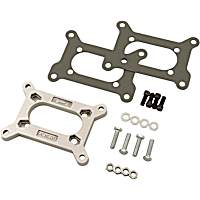 1937MRG Carburetor Adapter, Mounts Holley 2300 Series Carburetor to Small Rochester 2 Barrel Intake.